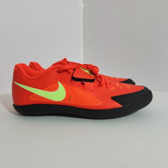 Nike Zoom Rival SD 2 Throwing Shoes Crimson Red Lime FZ9665-600 Mens Size 7.5 US main image 5
